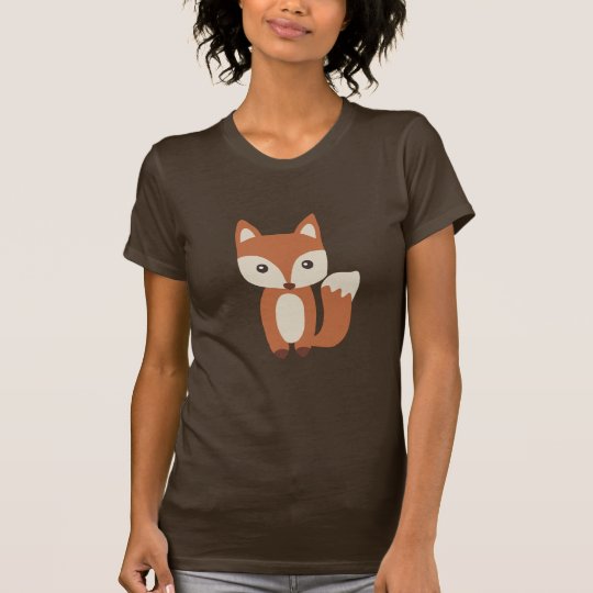 Cute Baby Fox Ladies T-Shirt