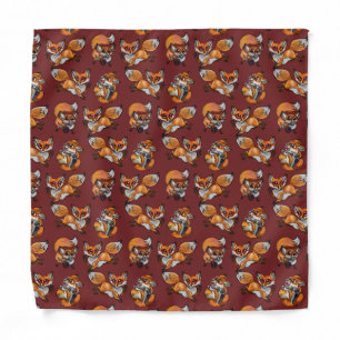 Cute Baby Fox Pattern Bandana