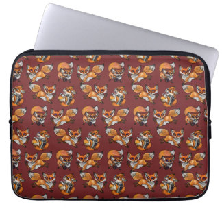 Cute Baby Fox Pattern Laptop Sleeve