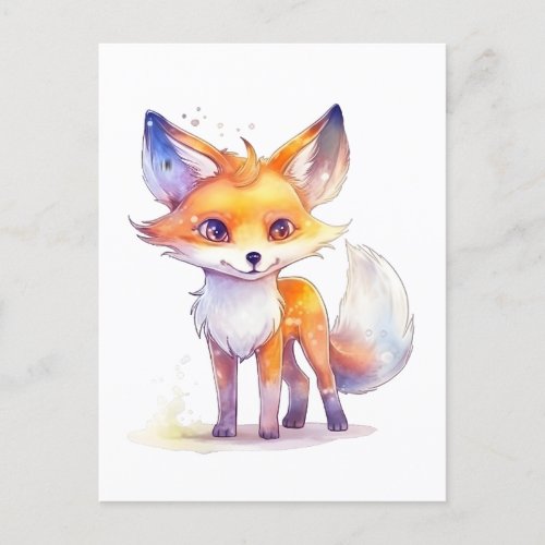 Cute Baby Fox Postcard