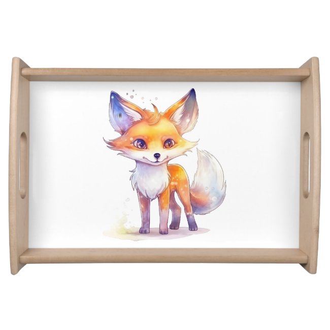 Cute Baby Fox serving tray