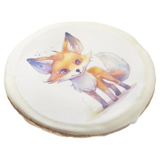 Cute Baby Fox Sugar Cookies