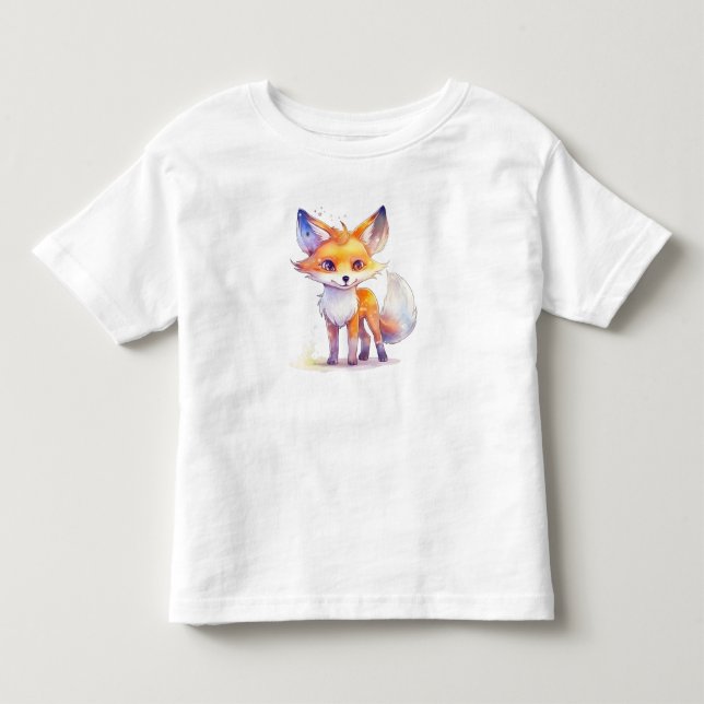 Cute Baby Fox Toddler T-Shirt (Front)