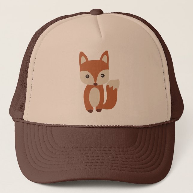Cute Baby Fox Trucker Hat (Front)