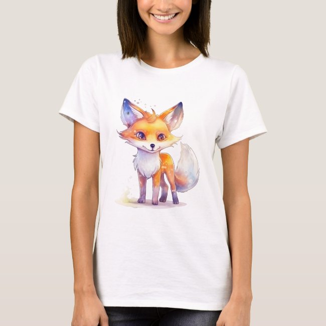 Cute Baby Fox Women's T-Shirt