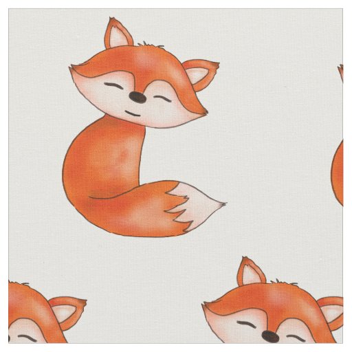 Cute Baby Fox  | Woodland Animal Fabric