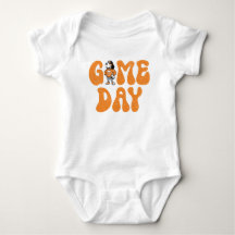 Cute Baby Game Day Football