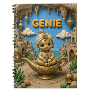 Cute Baby Genie, Mythical Notebook