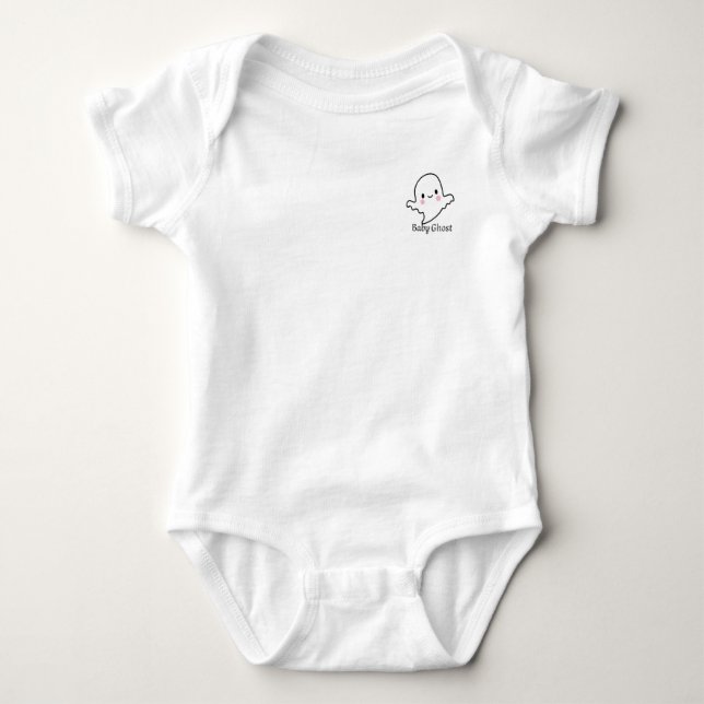 Cute baby ghost  baby bodysuit (Front)