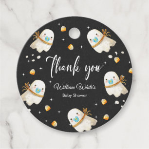 Cute Baby Ghost Halloween Fall Baby Shower Favor Tags