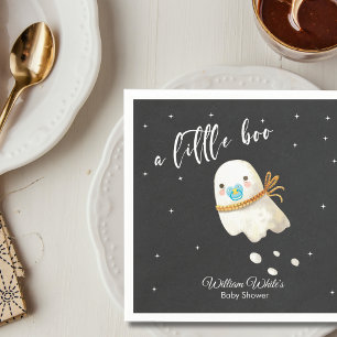 Cute Baby Ghost Halloween Fall Baby Shower Napkins