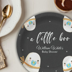 Cute Baby Ghost Halloween Fall Paper Plate