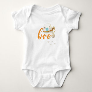 Cute Baby Ghost Pacifier Scarf Boo Bodysuit