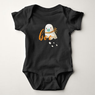 Cute Baby Ghost Pacifier Scarf Boo Bodysuit