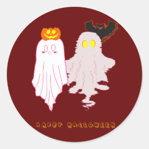 Cute Baby Ghosts Halloween Sticker