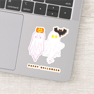 Cute Baby Ghosts Halloween Vinyl Sticker
