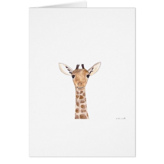 Cute baby giraffe animal (Front)