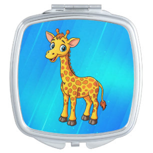 Cute Baby Giraffe Cartoon-35281 Compact Mirror