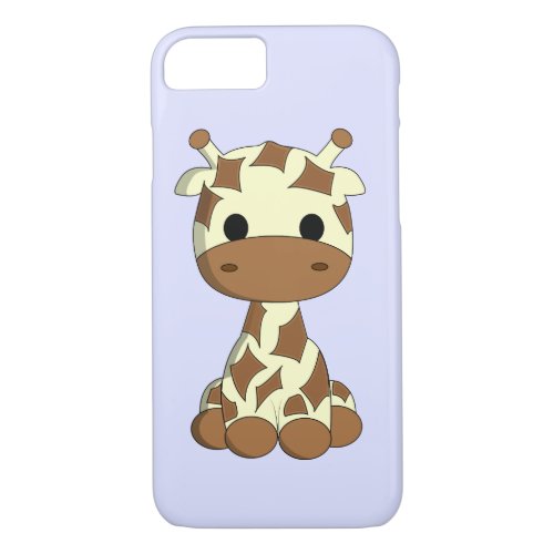 Cute baby giraffe cartoon kids iPhone 87 case