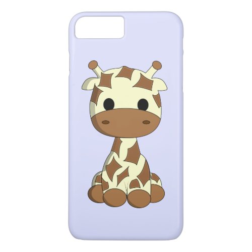 Cute baby giraffe cartoon kids iPhone 8 plus7 plus case