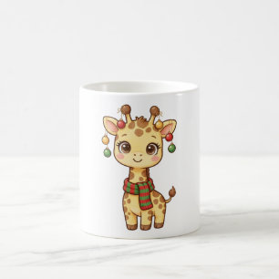 Cute Baby Giraffe Christmas Ornaments Mug