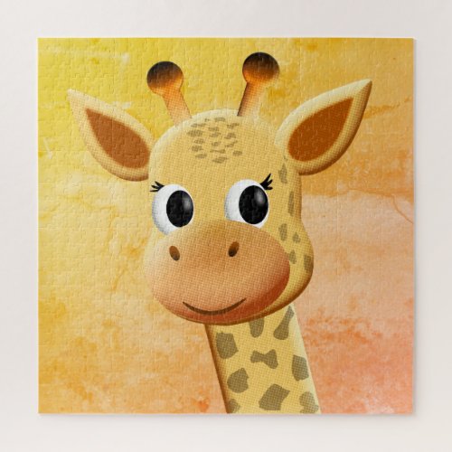 Cute Baby Giraffe Drawing Jigsaw Puzzle