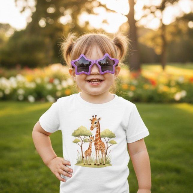 Cute Baby Giraffe Safari Animal Toddler African T-Shirt (Creator Uploaded)