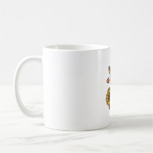 Cute Baby Giraffe Sunflower Vintage Engraving Tee_ Coffee Mug