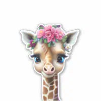 Mom and Baby Giraffe Monogram L