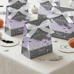 Cute Baby Girl Bats Halloween & Fall Favor Boxes