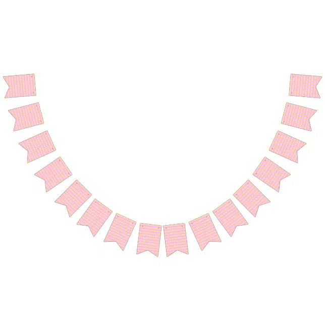 Cute Baby Girl Bunting Flags Zazzle