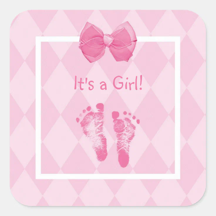 baby girl announcement background