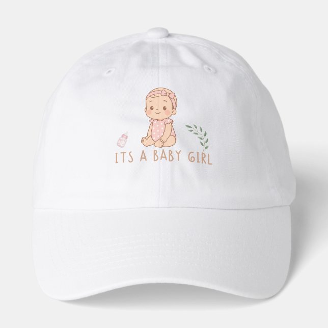 Cute Baby Girl Hat – Soft & Cozy (Front)