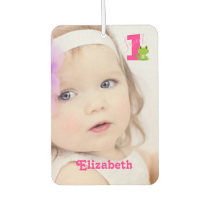 Cute Baby Girl Photo One Year Air Freshener