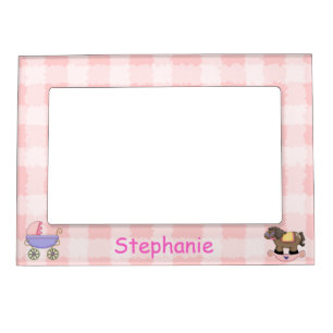 Cute Baby Girl Picture Frame Magnet
