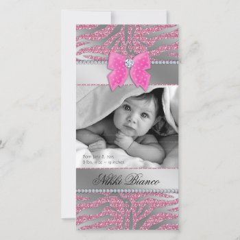 Cute Baby Girl Shower Announcement Photo Picture by BabyDelights at Zazzle