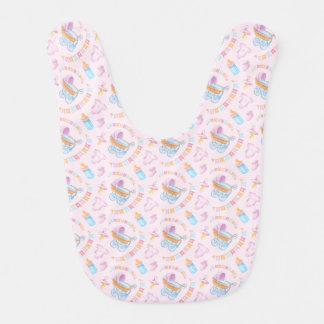 Cute Baby Girl Shower Pink Bodysuit Booties Buntin Bib