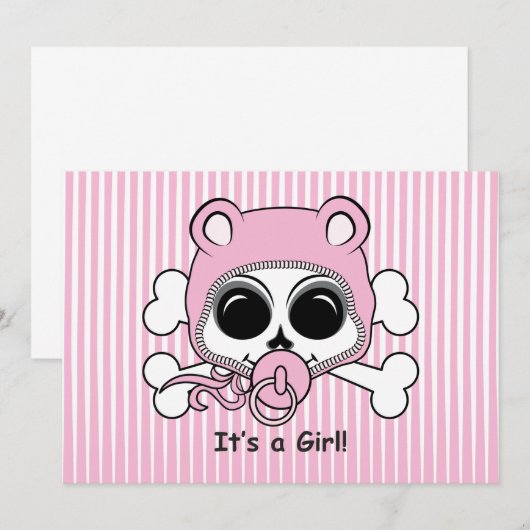 Cute Baby Girl Skull (Front/Back)