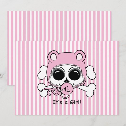 Cute Baby Girl Skull (Front/Back)