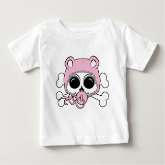 Cute Baby Girl Skull Baby T-Shirt