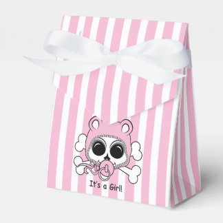 Cute Baby Girl Skull Favor Boxes