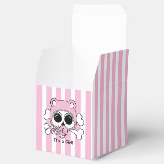 Cute Baby Girl Skull Favor Boxes