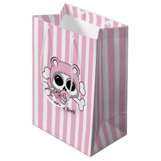 Cute Baby Girl Skull Medium Gift Bag
