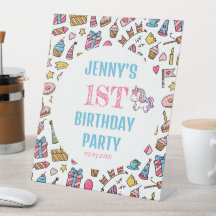 Cute Baby Girl Unicorn Any Age Birthday Party