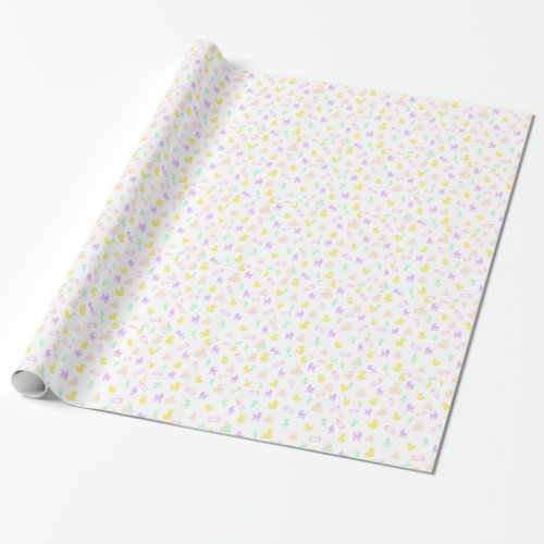 Cute Baby Girl Wrapping Paper