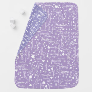Cute Baby Girly Blanket of Stars and Hearts