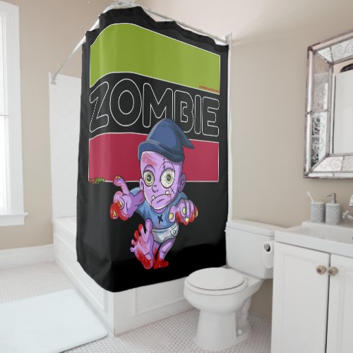 Cute Baby Gnome Zombie Shower Curtain