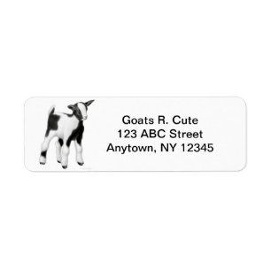 Cute Baby Goat Customizable Label
