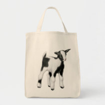 Cute Baby Goat Grocery Tote
