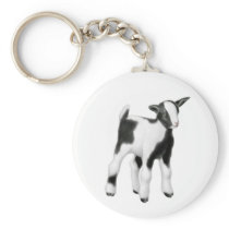 Cute Baby Goat Keychain